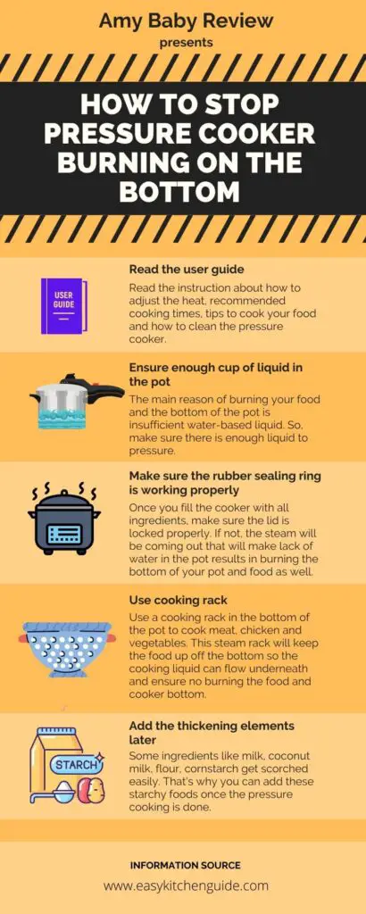 How to stop pressure cooker burning on the bottom