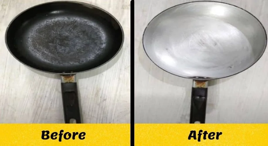 How to remove non stick coating from a pan