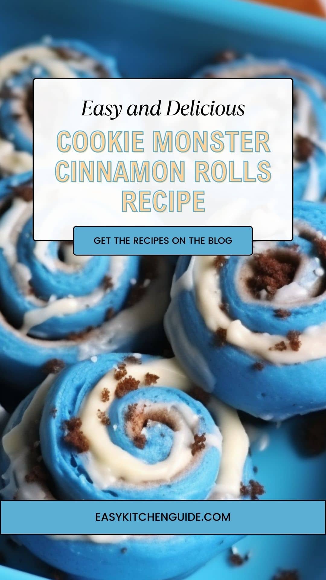 Cookie Monster Cinnamon Rolls Recipe