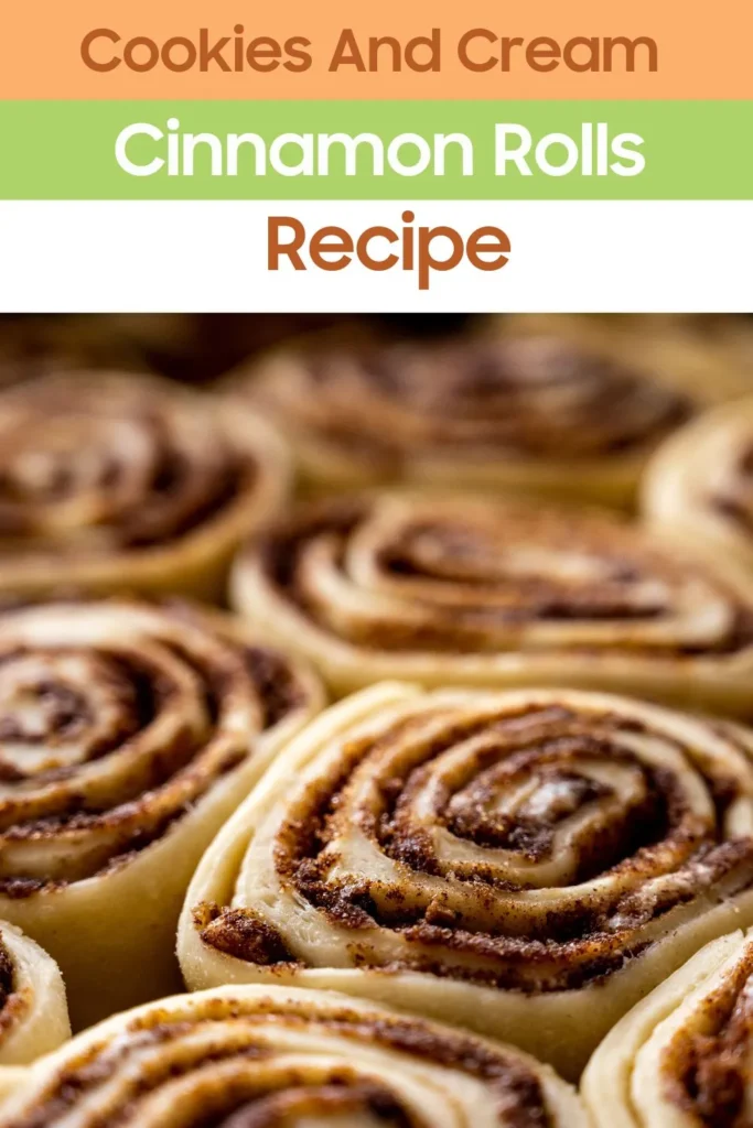 How to make cookies and cream cinnamon rolls?
