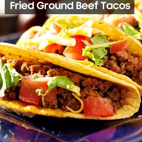 Fried Ground Beef Tacos