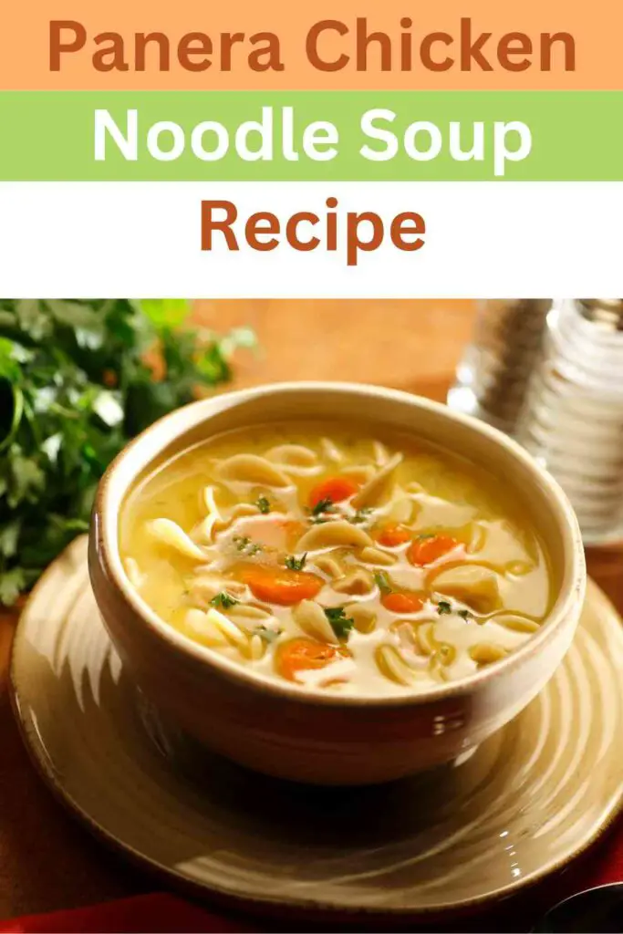 Panera Chicken Noodle Soup Recipe pin