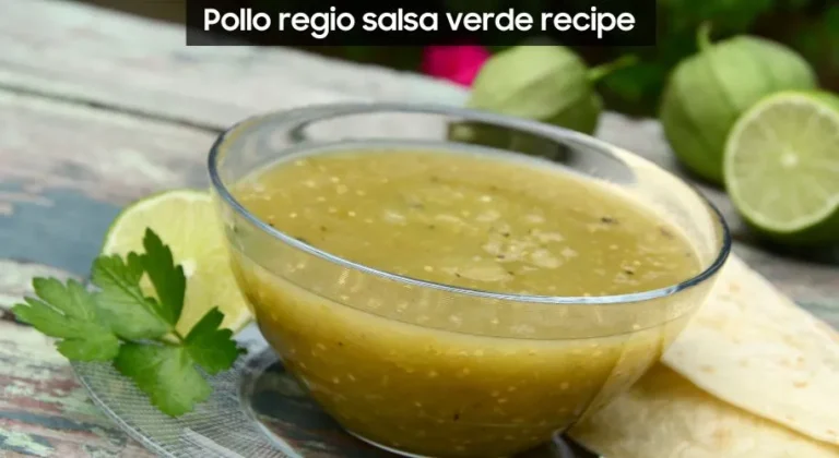 Pollo regio salsa verde recipe