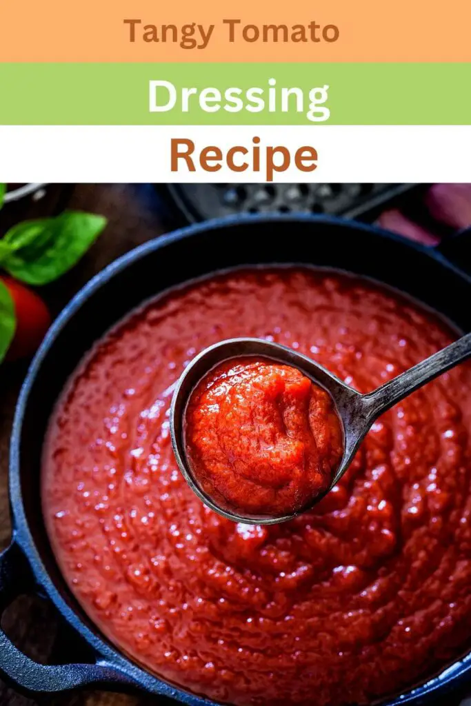 How to make Tangy tomato dressing?
