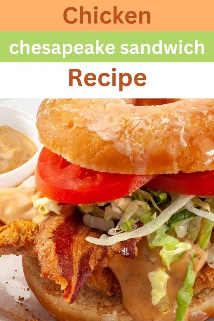 Chicken Chesapeake Sandwich Recipe pin