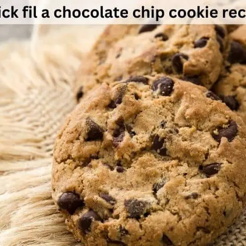 Chick Fil A Chocolate Chip Cookie Recipe