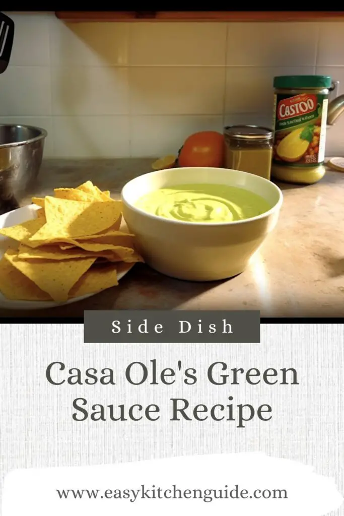 Casa Ole's Green Sauce Recipe
