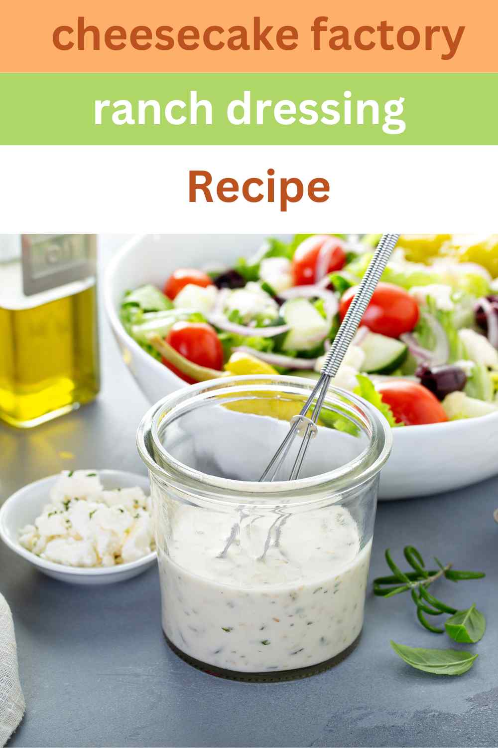 Cheesecake Factory Ranch Dressing Recipe