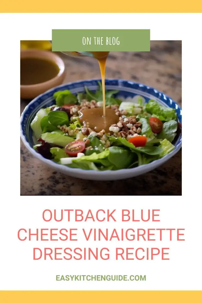 outback blue cheese vinaigrette dressing recipe pin