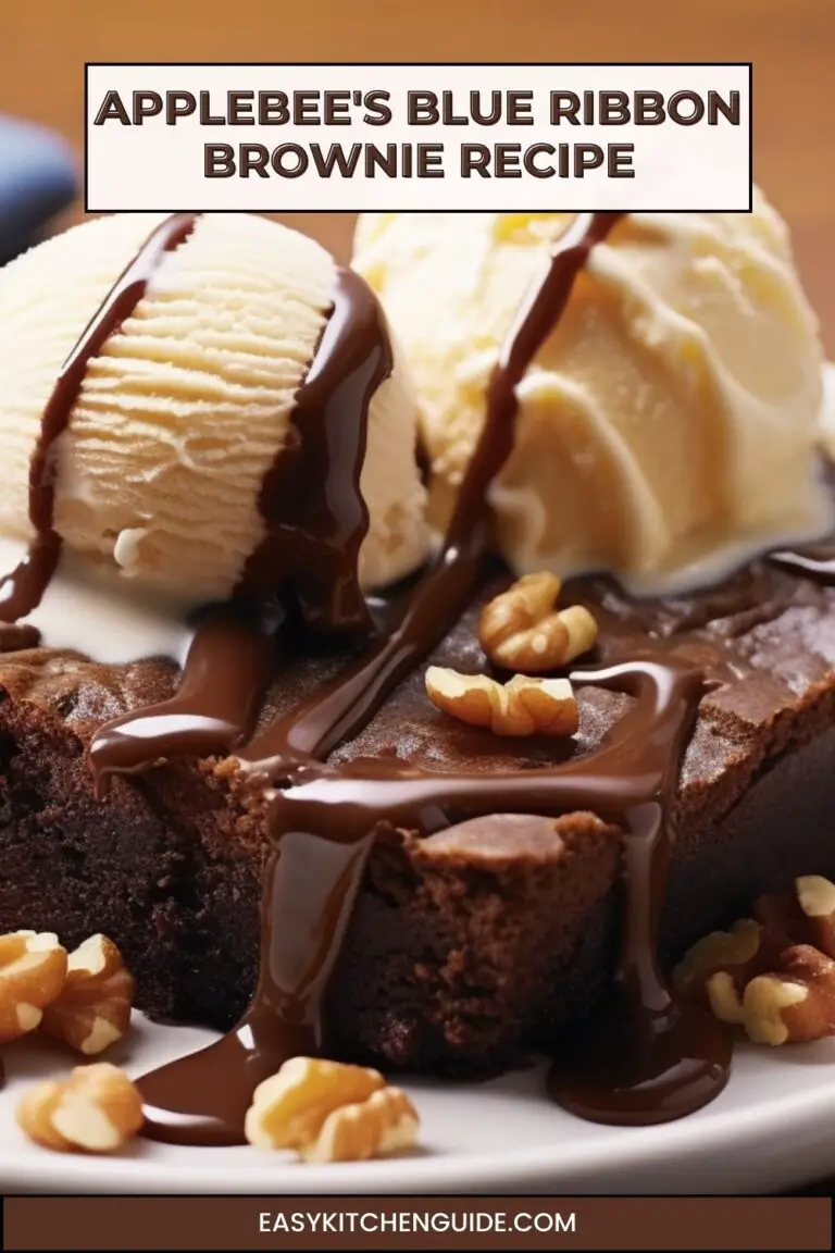 Applebee's Blue Ribbon Brownie Recipe