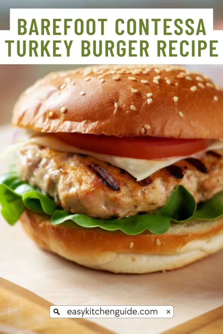 Barefoot Contessa Turkey Burger Recipe