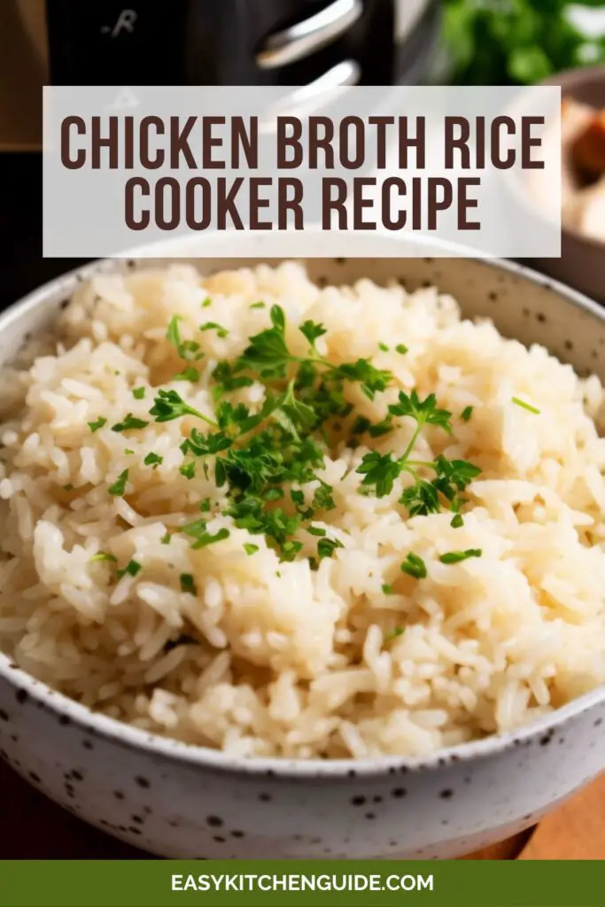 Chicken Broth Rice Cooker Recipe