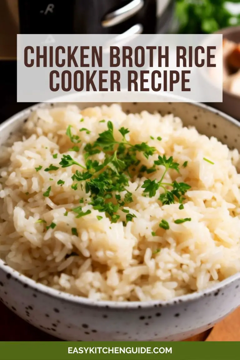 Chicken Broth Rice Cooker Recipe - Easy Kitchen Guide