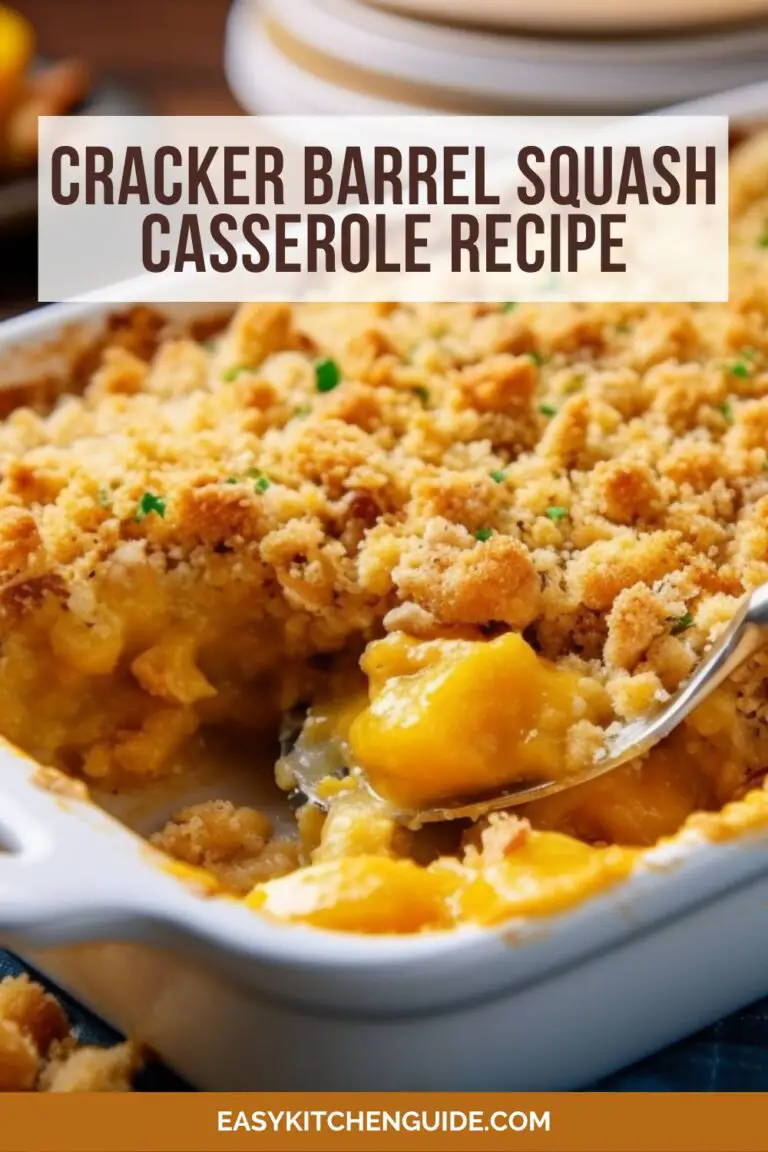 Cracker Barrel Squash Casserole Recipe - Easy Kitchen Guide