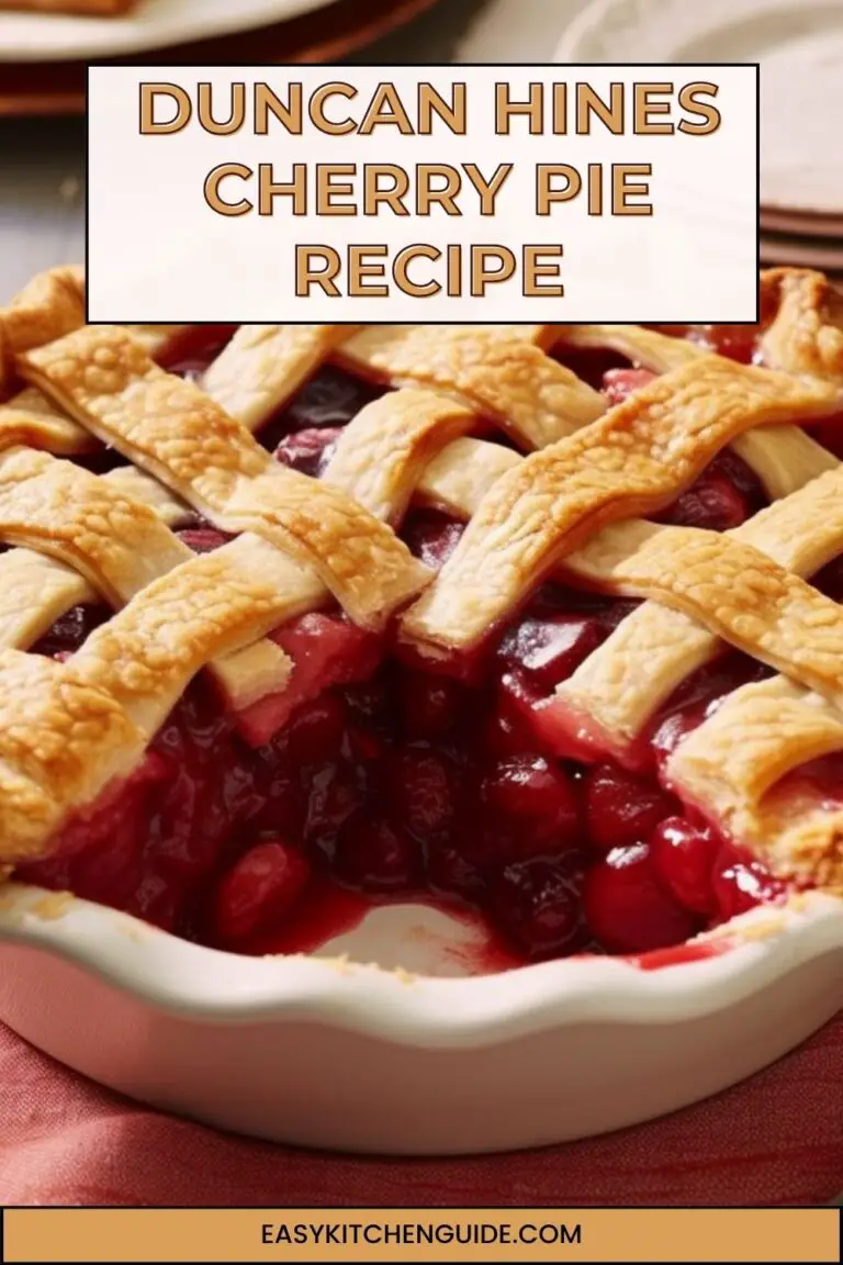 Duncan Hines Cherry Pie Recipe