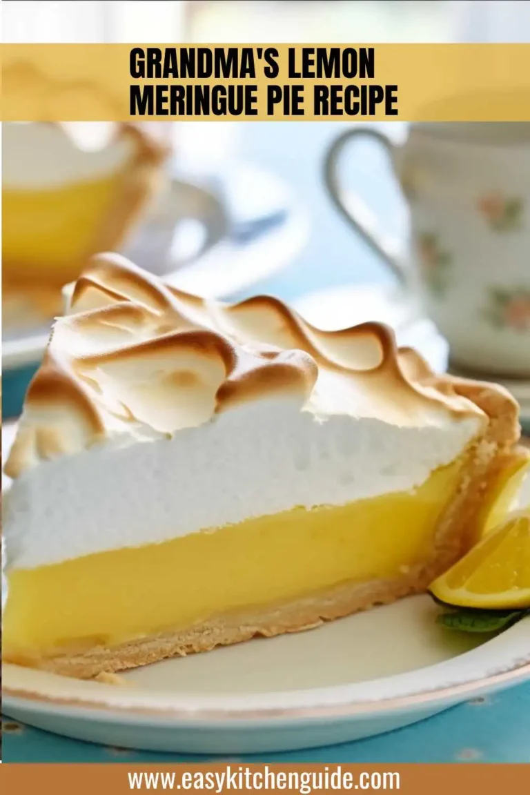 Grandma's Lemon Meringue Pie Recipe