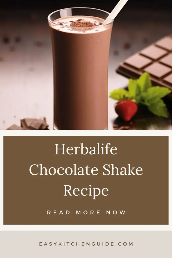 Herbalife Chocolate Shake Recipe