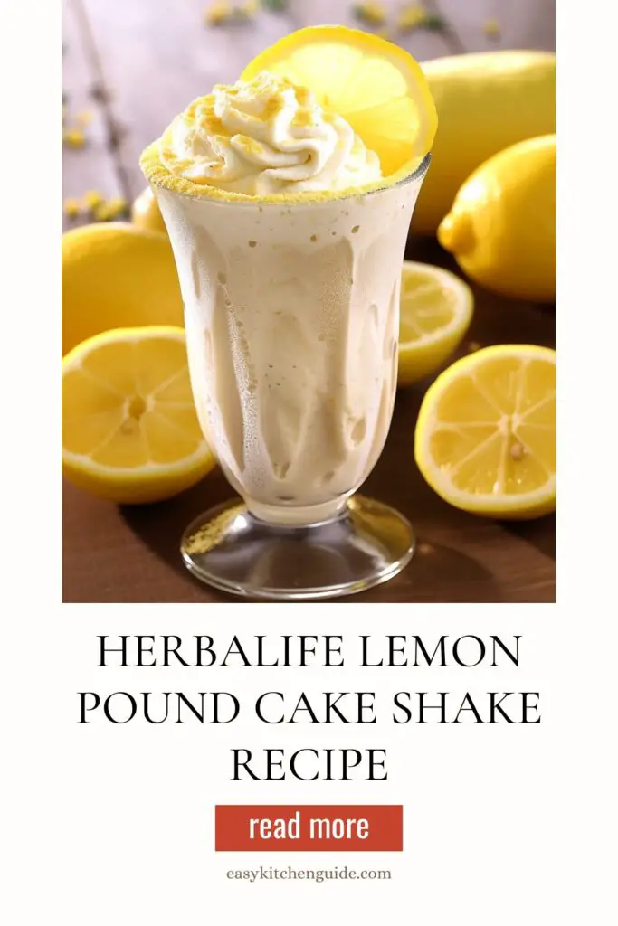 Herbalife Lemon Pound Cake Shake Recipe