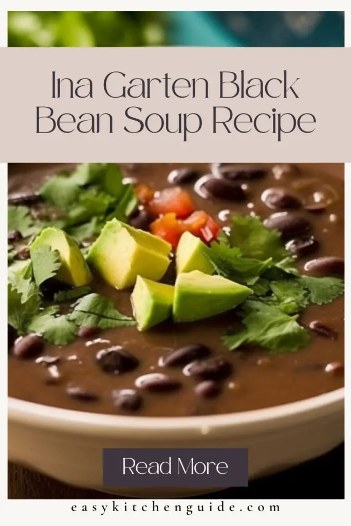 Ina Garten Black Bean Soup Recipe