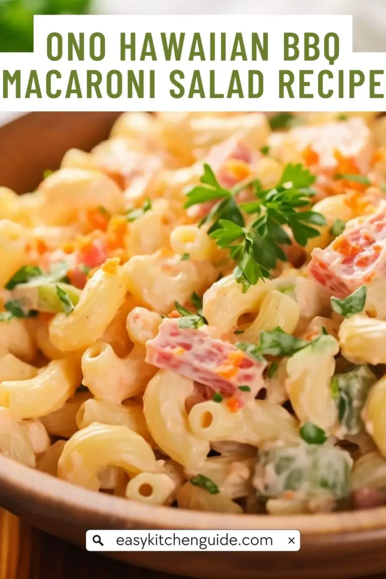 Ono Hawaiian BBQ Macaroni Salad Recipe