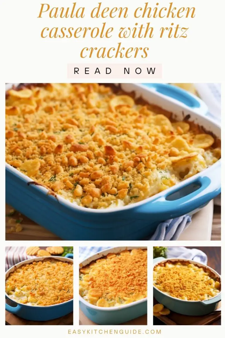 Paula Deen Chicken Casserole With Ritz Crackers