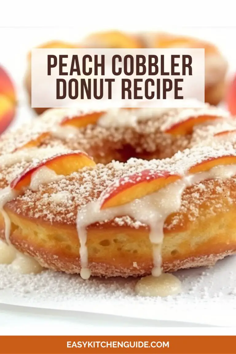 Peach Cobbler Donut Recipe