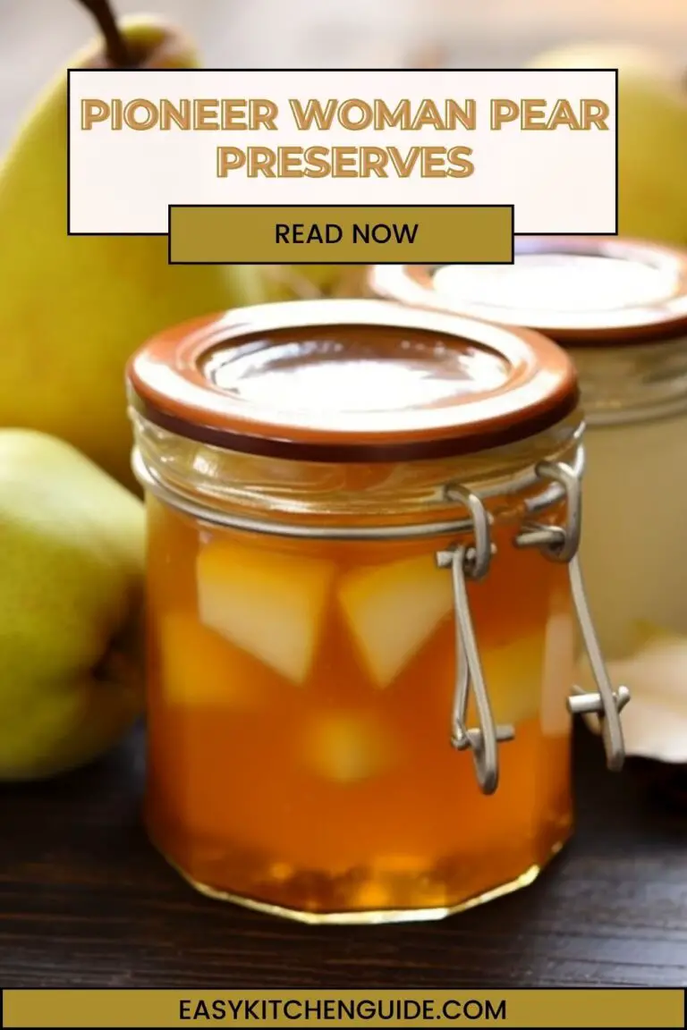 Pioneer Woman Pear Preserves