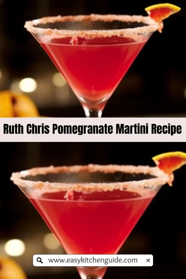 Ruth Chris Pomegranate Martini Recipe