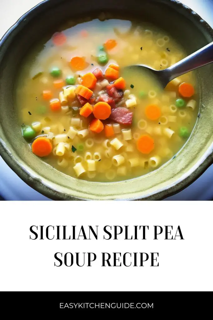 sicilian split pea soup recipe