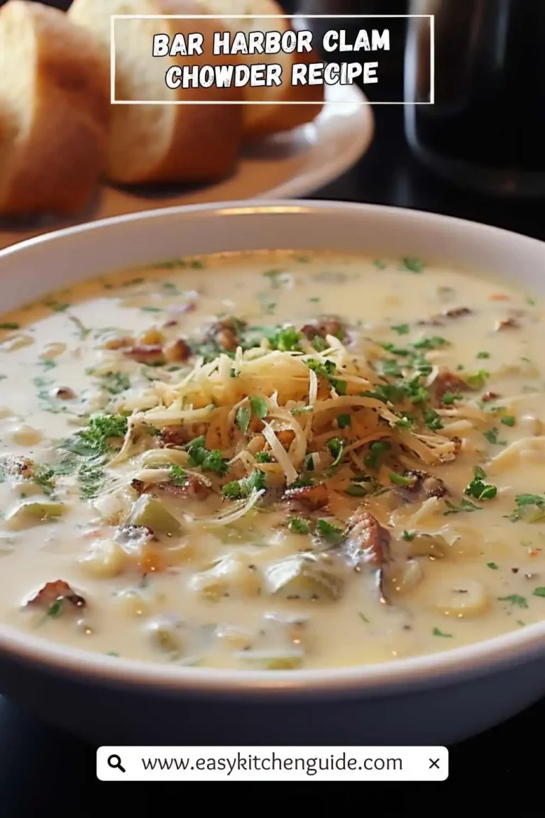 Bar Harbor Clam Chowder Recipe