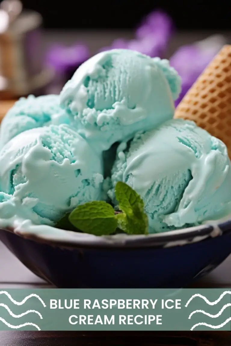 Blue Raspberry Ice Cream Recipe