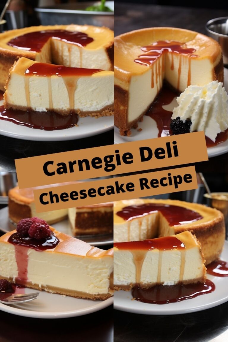 Carnegie Deli Cheesecake Recipe