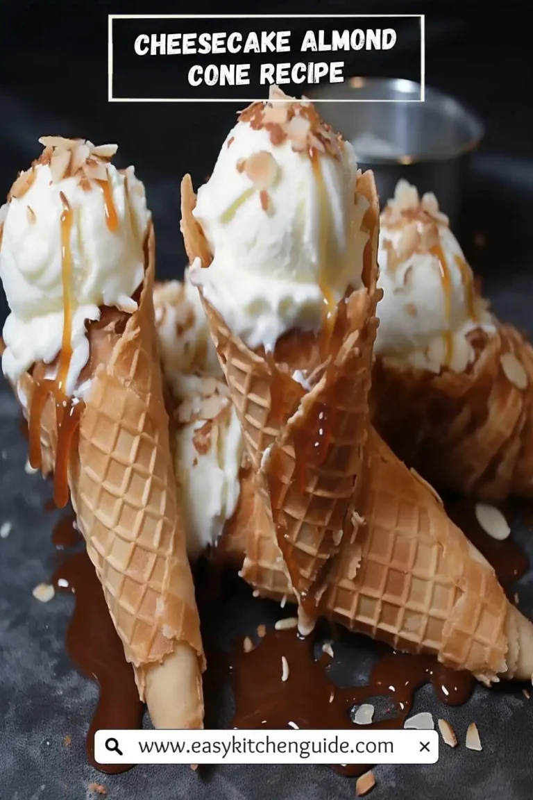 Cheesecake Almond Cone Recipe