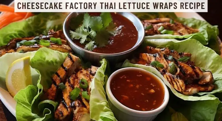 Cheesecake Factory Thai Lettuce Wraps Recipe 9213