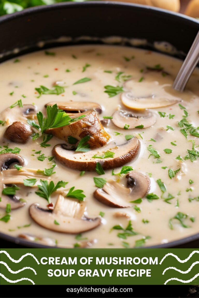 Cream of Mushroom Soup Gravy Recipe