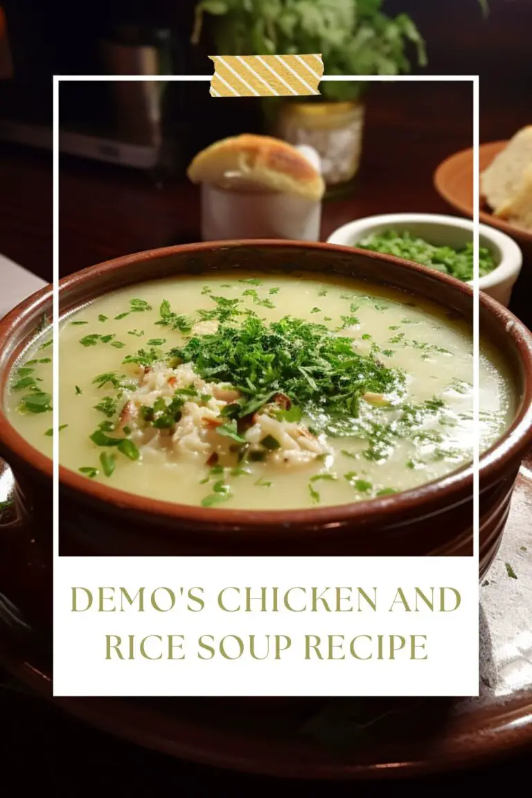 Demo's Chicken and Rice Soup Recipe