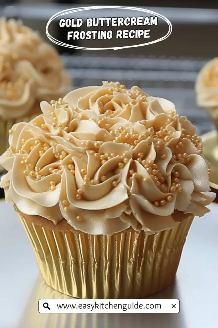 Gold Buttercream Frosting Recipe