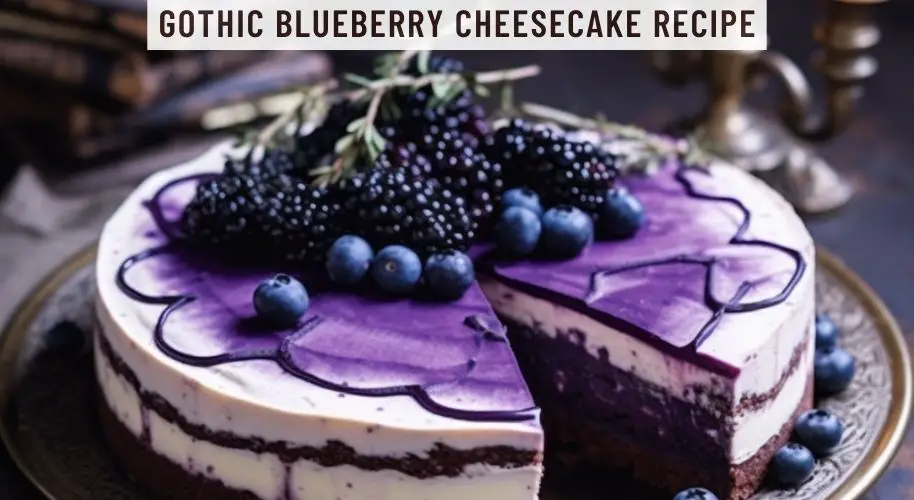 Gothic Blueberry Cheesecake Recipe