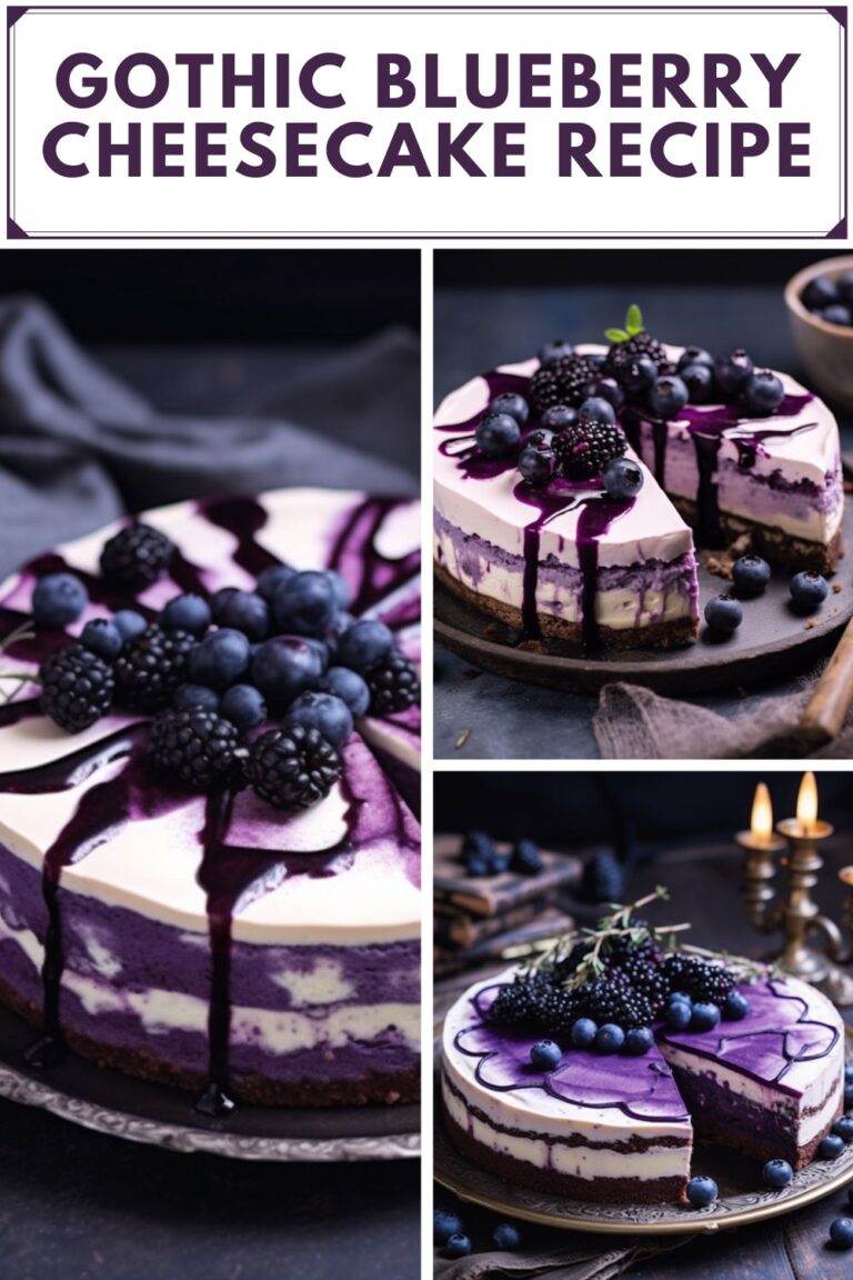 Gothic Blueberry Cheesecake Recipe