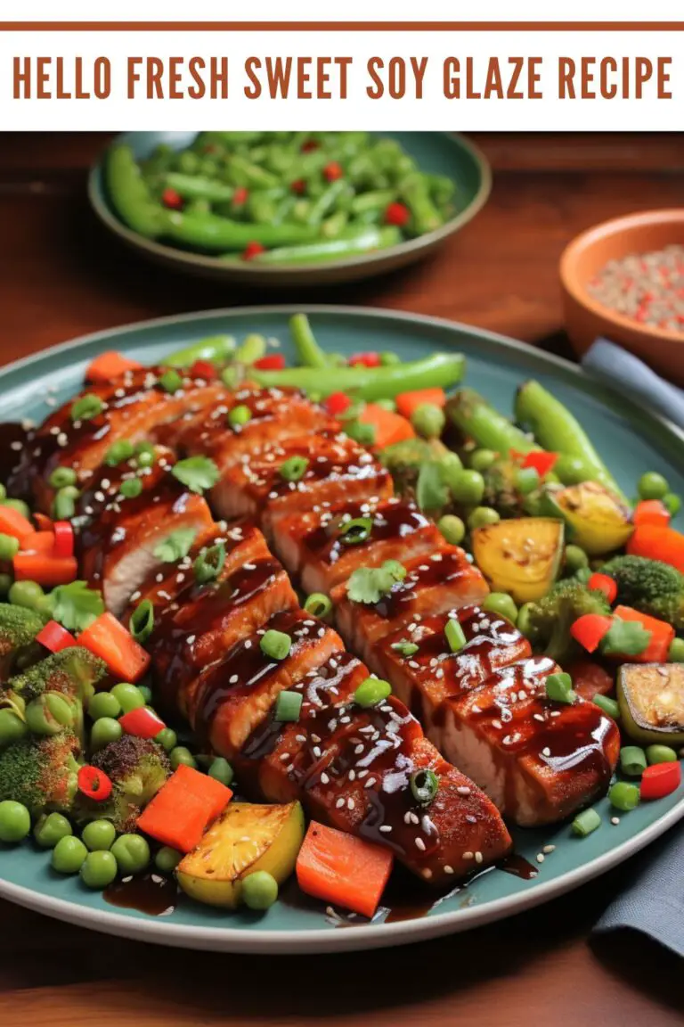 Hello Fresh Sweet Soy Glaze Recipe