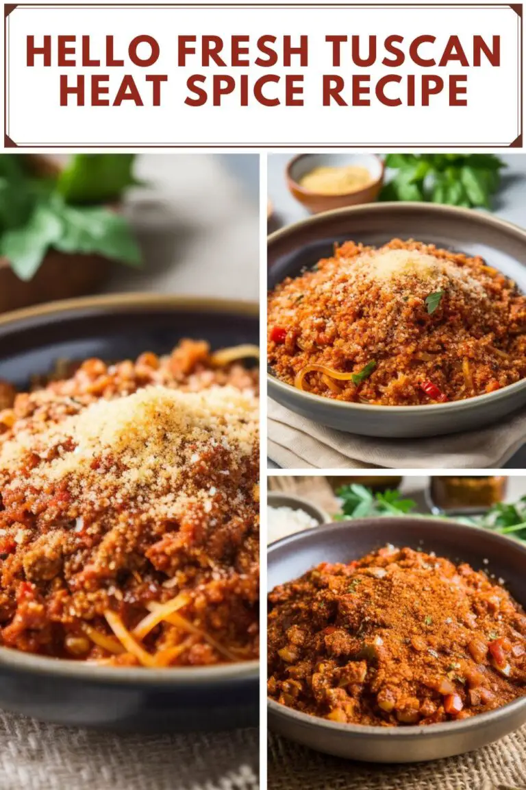 Hello Fresh Tuscan Heat Spice Recipe