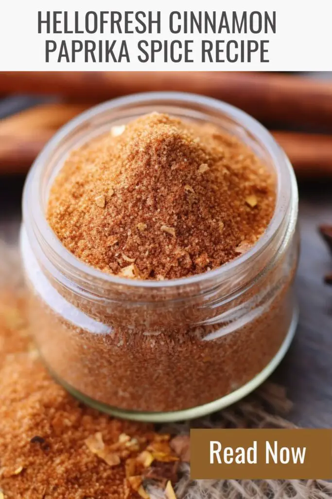 HelloFresh Cinnamon Paprika Spice Recipe