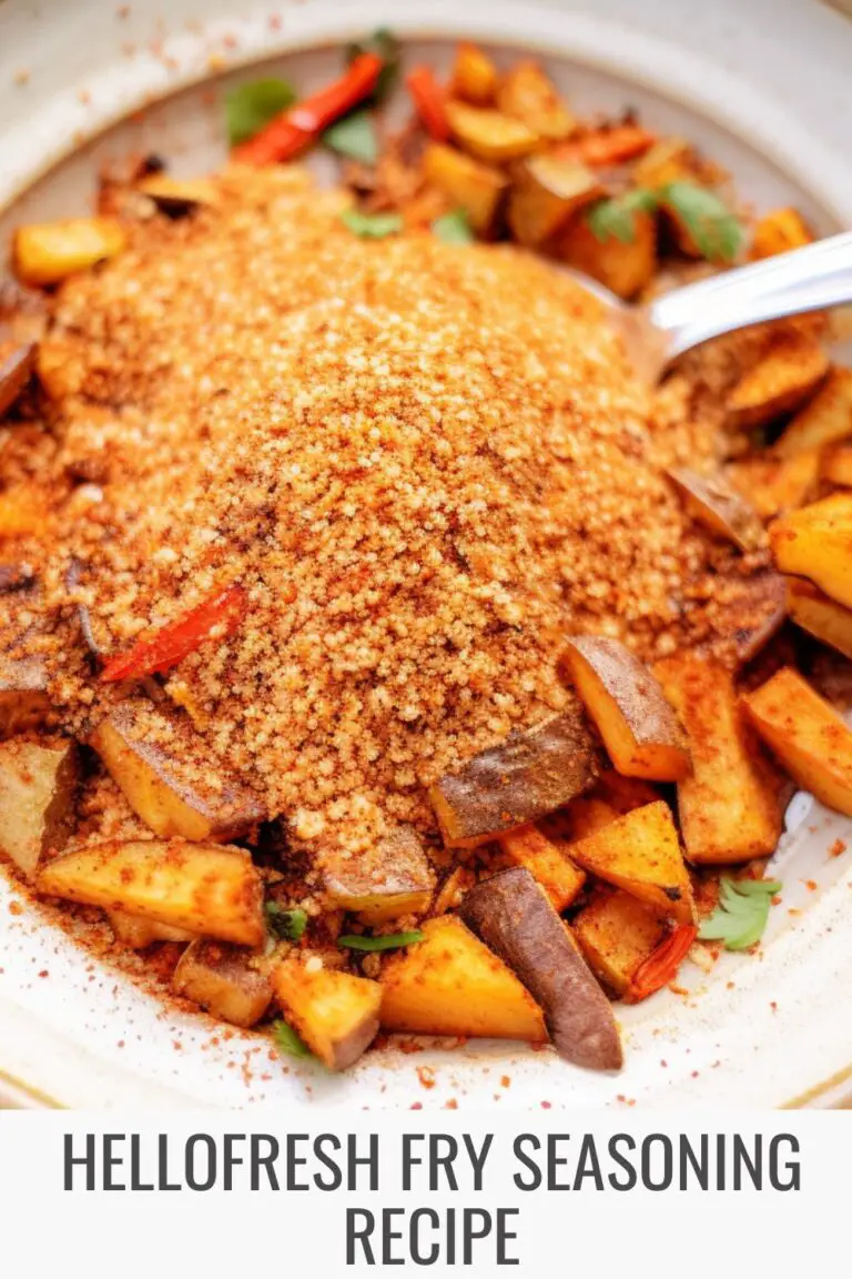 HelloFresh Fry Seasoning Recipe