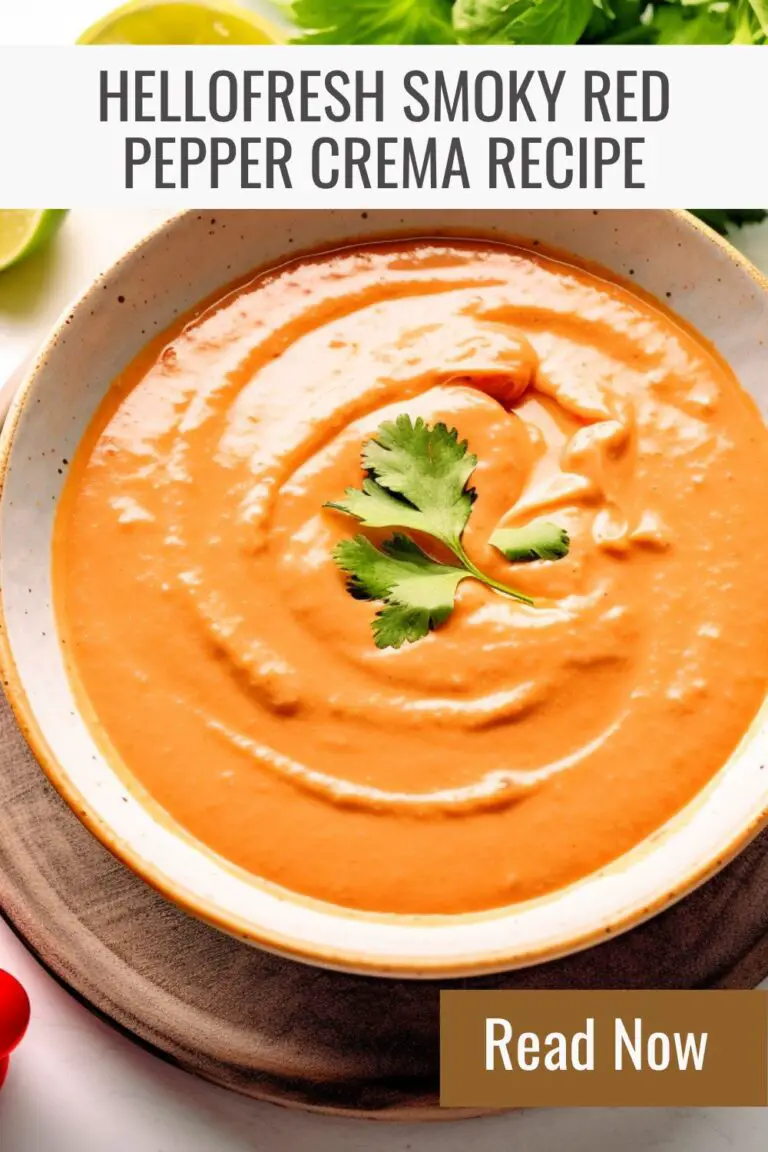 HelloFresh Smoky Red Pepper Crema Recipe