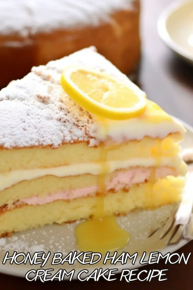 Honey Baked Ham Lemon Cream Cake Recipe