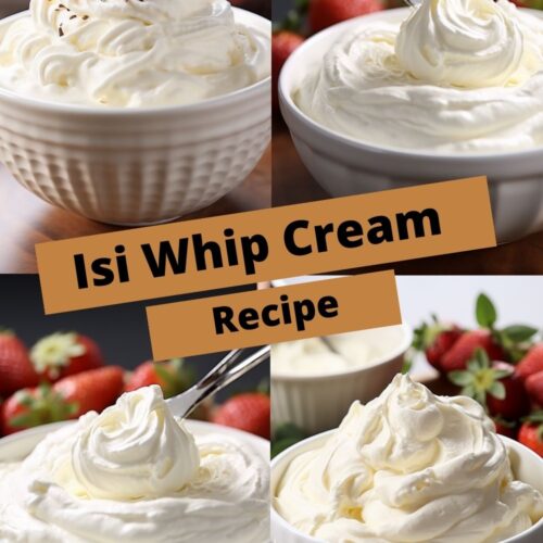 Isi Whip Cream Recipe