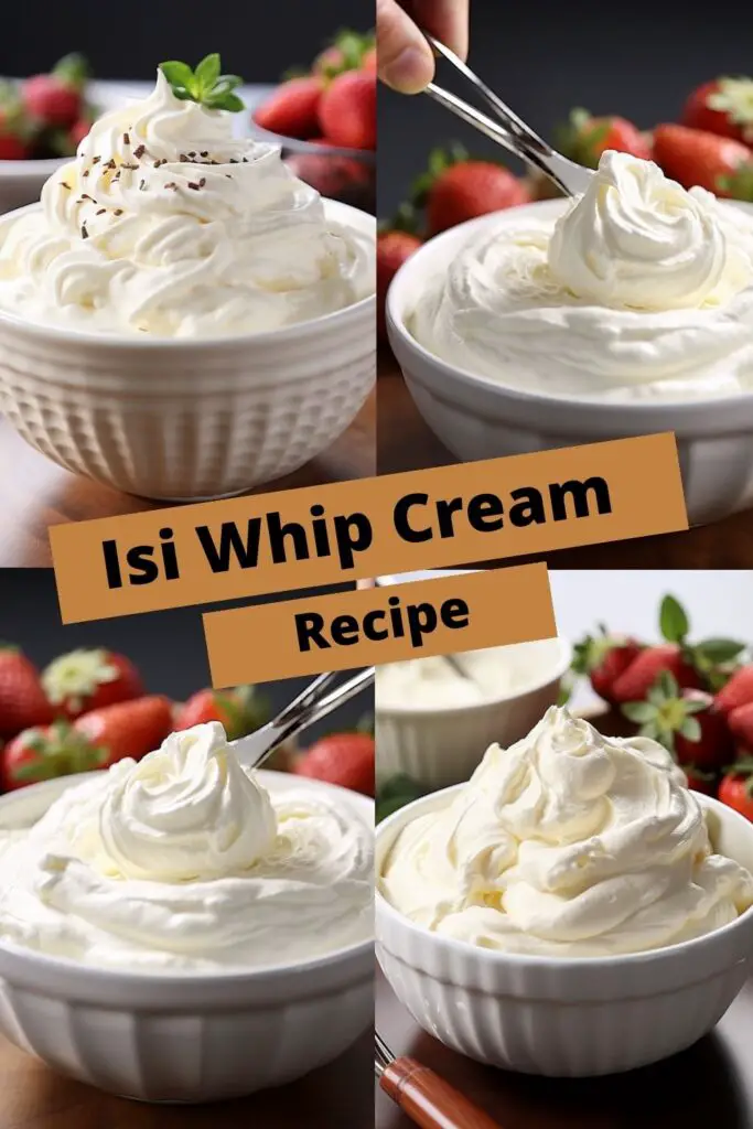 Isi Whip Cream Recipe