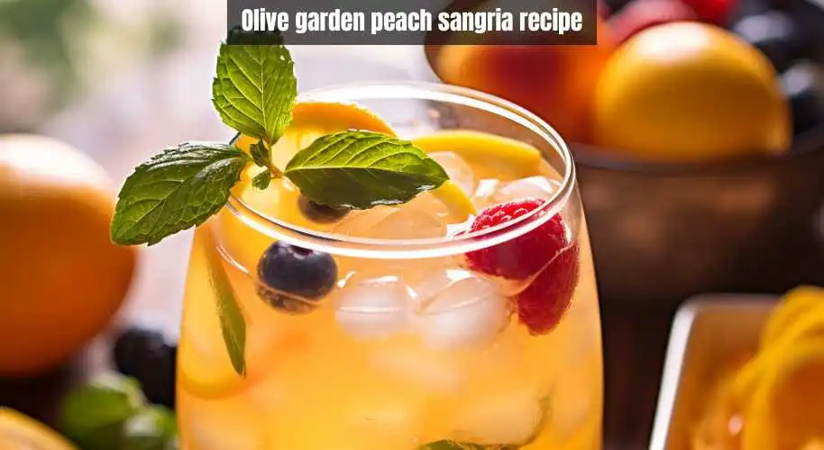 Olive garden peach sangria recipe