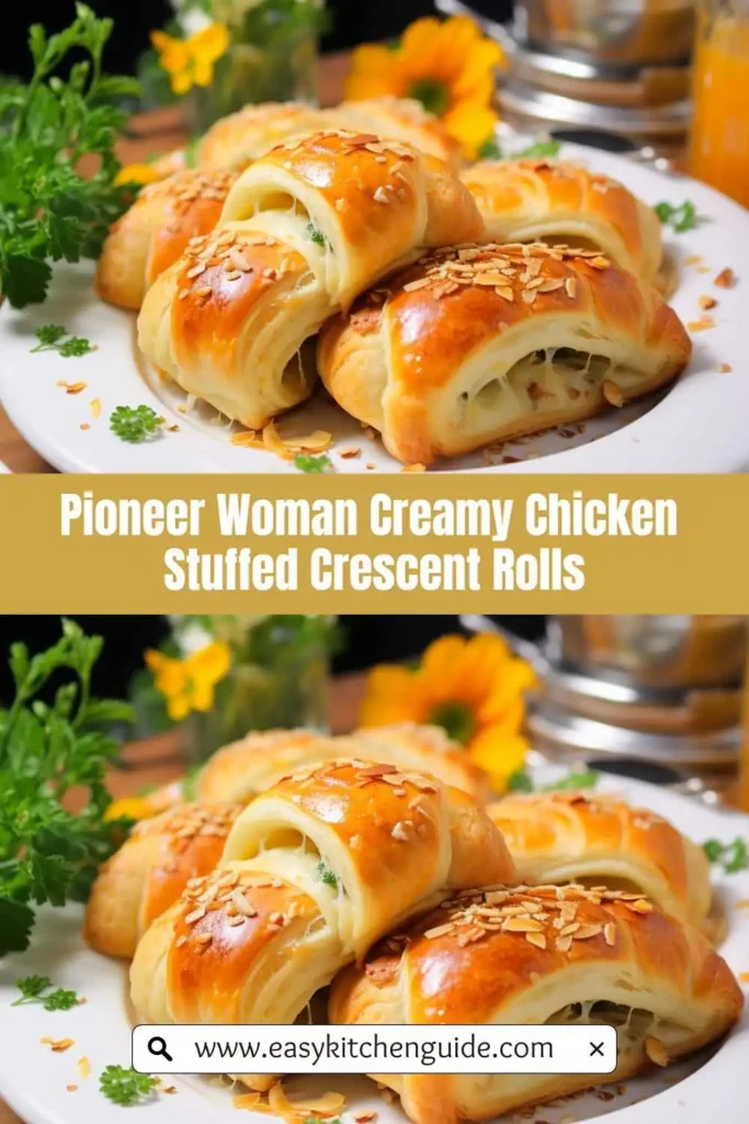Pioneer Woman Creamy Chicken Stuffed Crescent Rolls