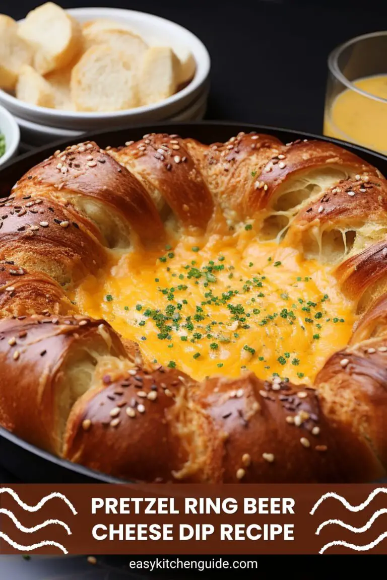 Pretzel Ring Beer Cheese Dip Recipe